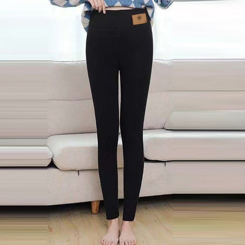 Super Thick Fleece Leggings for Women,Winter High-Waisted Leggings Fleece Lined Warm Pants,Elastic Slim Workout Yoga Tight